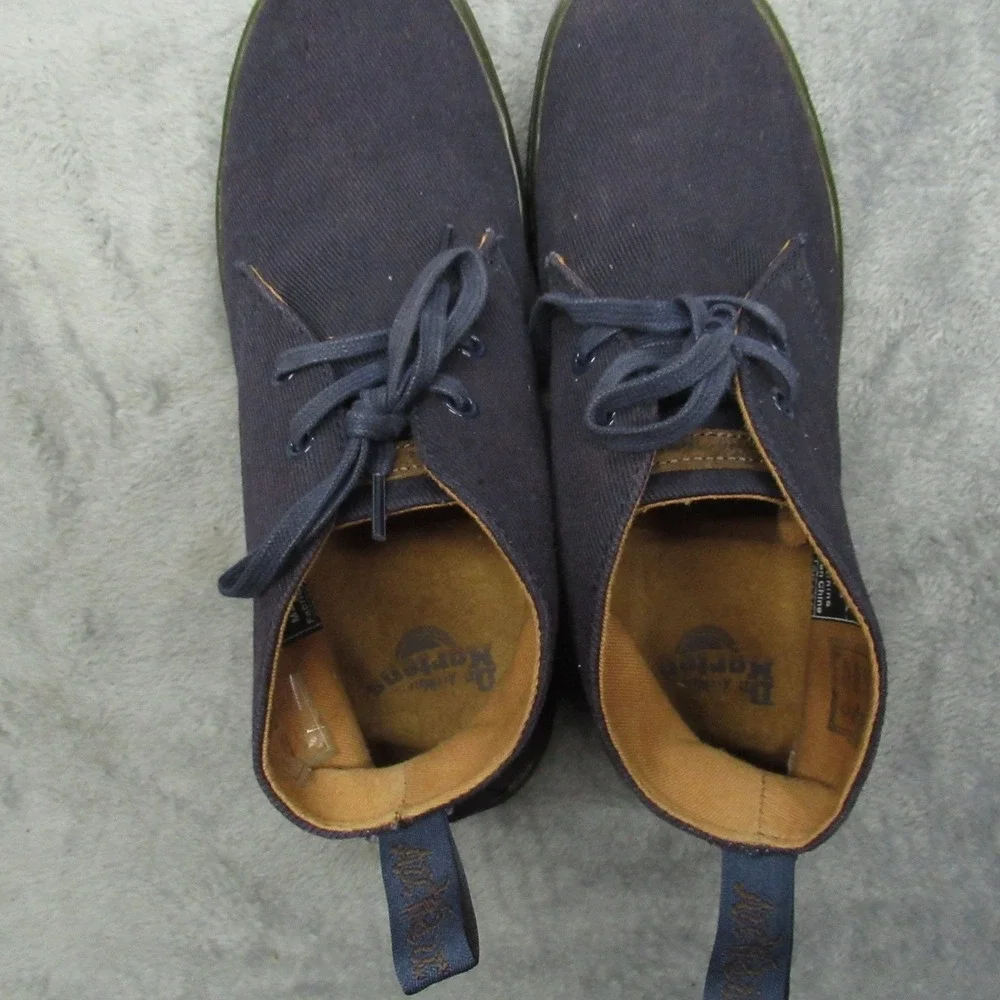 Dr Martens Shoes Unisex Mens‎ 7 Women 8 Blue Mayport Canvas Chukka Casual Dress